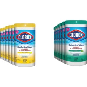 Clorox Disinfecting Wipes, Lemon Fresh, 75 Count, Multi-Pack of 6 Canisters - Image 7