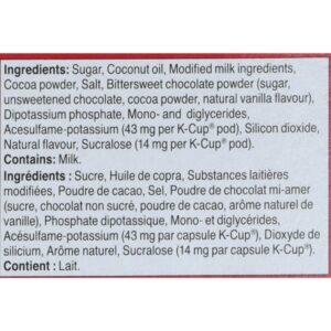 Tim Hortons Hot Chocolate, Recyclable Single Serve Keurig K-Cup Pods - Image 5