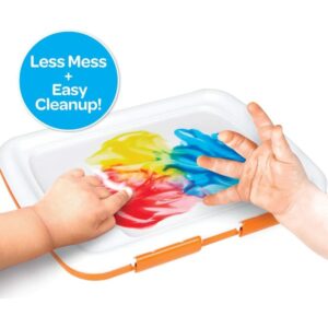 Crayola Washable Finger Paint Station, Less Mess Finger Paints for Toddlers, Kids Gift - Image 4