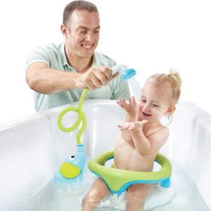 Yookidoo Baby Bath Shower Head - Elephant Water Pump with Trunk Spout Rinser - Image 5