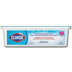 Clorox Disinfecting Wet Mopping Cloths, Rain Clean, 24 Wet Refills - Image 5