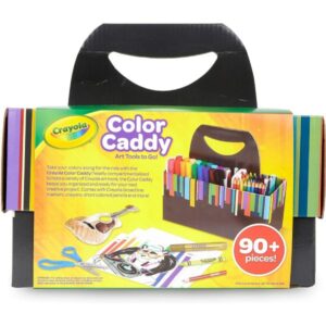 Crayola Color Caddy, Art Supplies for Kids, Travel Art Set, 90+ Pieces, Gift - Image 3