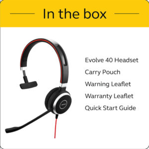 Jabra Evolve 40 UC Professional Wired Headset - Image 6