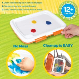 Crayola Washable Finger Paint Station, Less Mess Finger Paints for Toddlers, Kids Gift - Image 5